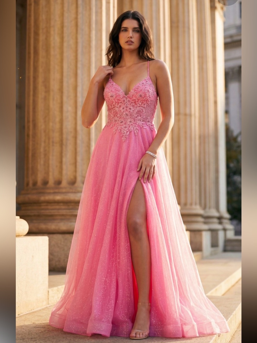 Elegant Pink Evening Dress